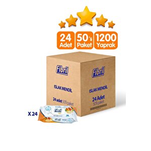 Oxy Narenciye Kokulu Islak Mendil 24x50 Lı Paket
