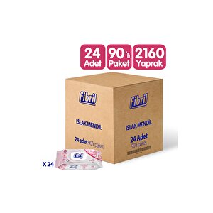 Care Gül Kokulu Islak Mendil 24x90 Lı Paket 2160 Yaprak