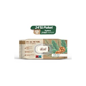 Sedir Ağacı Kokulu Serisi Set Islak Mendil 24x90 Lı Paket 2160 Yaprak