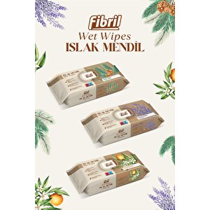 Karma Serisi Çiçek Islak Mendil 3x90 Paket 270 Yaprak Doğal Esans , Geri Dönüştürülebilir Kumaş