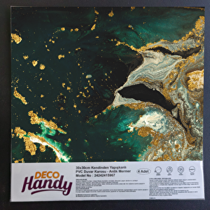 Decohandy Pvc Yapışkanlı Yer Karosu 30x30cm 4'lü Paket - Green Edition 0,36m2
