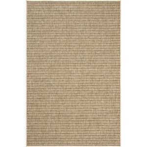 Madrid Natural Kahve Mutfak Halısı Jüt Hasır Dokulu Balkon Halısı Ofis Halısı Outdoor Halı 200x290 cm