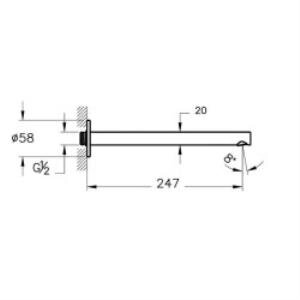 Vitra Origin Çıkış Ucu A4268336wtc Ankastre Lavabo Bataryaları Ile Kullanım - Mat Siyah