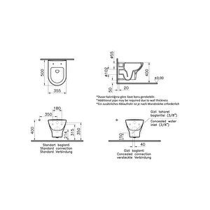 Vitra Zentrum Asma Klozet Beyaz 5785l003-0850 Beyaz