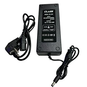 12volt 10amper 120watt Plastik Kasa Adaptör 12v 10a 5.5x2.5mm Jak Fişli