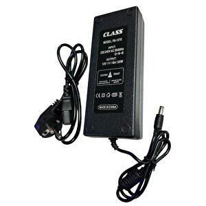 12volt 10amper 120watt Plastik Kasa Adaptör 12v 10a 5.5x2.5mm Jak Fişli