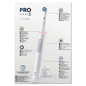 Oral-b Pro 3500 Elektrikli Beyaz Diş Fırçası + Seyahat Kabı