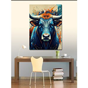 Kanvas Tablo Öfkeli Boğa 50x70 cm
