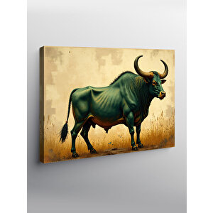 Kanvas Tablo Yeşil Boğa Burcu 50x70 cm
