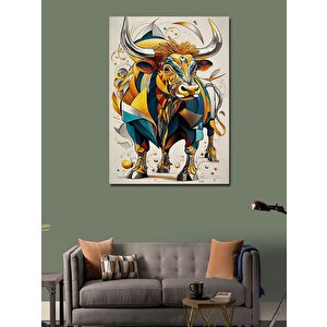 Kanvas Tablo Desenli Boğa 70x100 cm