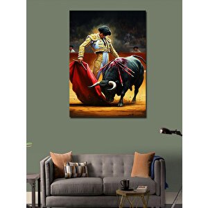 Kanvas Tablo Boğa Güreşçisi 70x100 cm