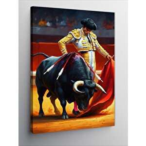 Kanvas Tablo Matador Ve Boğa 70x100 cm