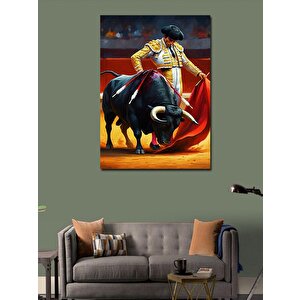 Kanvas Tablo Matador Ve Boğa 70x100 cm