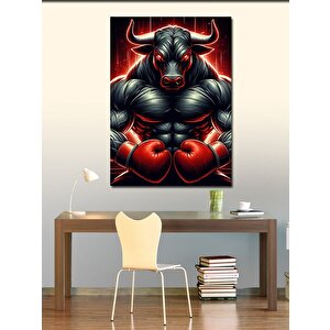Kanvas Tablo Boksör Boğa 70x100 cm