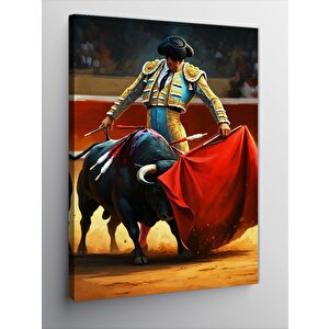 Kanvas Tablo Matador Ve Boğa 70x100 cm