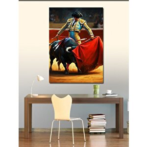 Kanvas Tablo Matador Ve Boğa 70x100 cm