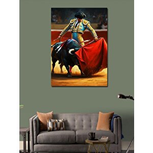 Kanvas Tablo Matador Ve Boğa 70x100 cm