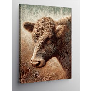 Kanvas Tablo Kızgın Boğa 50x70 cm