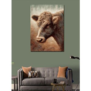 Kanvas Tablo Kızgın Boğa 50x70 cm