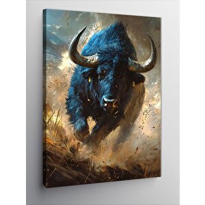 Kanvas Tablo Öfkeli Boğa 70x100 cm