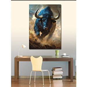 Kanvas Tablo Öfkeli Boğa 70x100 cm