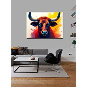 Kanvas Tablo Güçlü Boğa Figürü 50x70 cm
