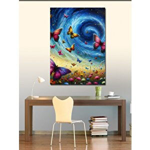 Kanvas Tablo Renkli Kelebekler 50x70 cm