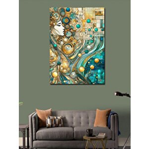 Kanvas Tablo Soyut Kadın Ve Desenler 100x140 cm