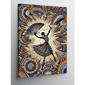 Kanvas Tablo Afrikalı Kadın Ve Desenler 50x70 cm