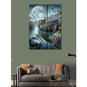 Kanvas Tablo Batık Gemi 50x70 cm