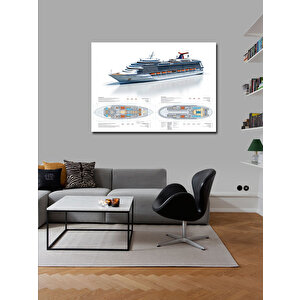 Kanvas Tablo Lüks Yolcu Gemisi Planı 70x100 cm