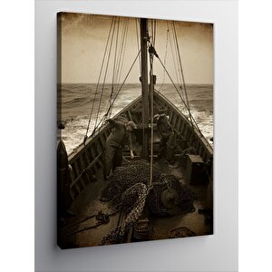 Kanvas Tablo Tarihi Gemi 100x140 cm