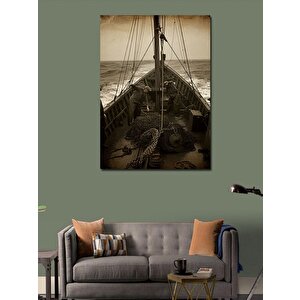 Kanvas Tablo Tarihi Gemi 100x140 cm