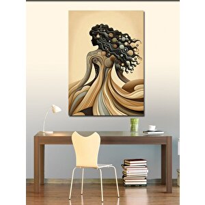 Kanvas Tablo Soyut Desenli Kadın 100x140 cm