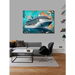 Kanvas Tablo Modern Yolcu Gemisi 50x70 cm