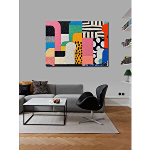 Kanvas Tablo Renkli Geometrik Desen 70x100 cm