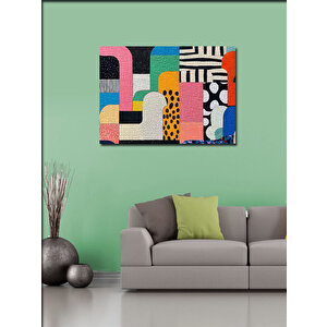 Kanvas Tablo Renkli Geometrik Desen 70x100 cm