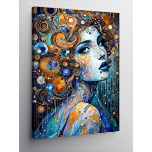 Kanvas Tablo Soyut Desenli Kadın 50x70 cm