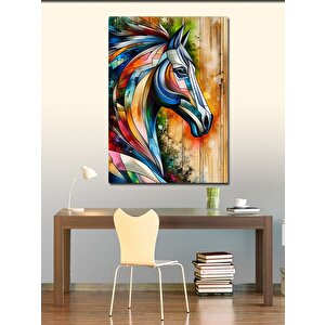 Kanvas Tablo Desenler Ve At 70x100 cm