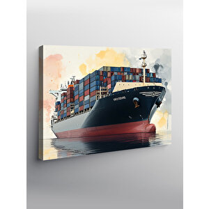 Kanvas Tablo Büyük Konteyner Gemisi 70x100 cm