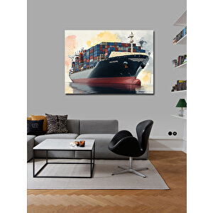Kanvas Tablo Büyük Konteyner Gemisi 70x100 cm