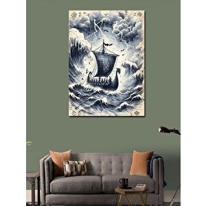 Kanvas Tablo Fırtına Gemisi 100x140 cm