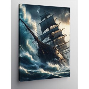 Kanvas Tablo Fırtınadaki Gemi 50x70 cm