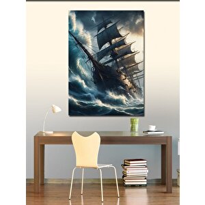 Kanvas Tablo Fırtınadaki Gemi 50x70 cm