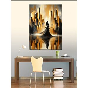Kanvas Tablo Soyut Desenler Ve Kadın 70x100 cm