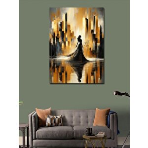 Kanvas Tablo Soyut Desenler Ve Kadın 70x100 cm