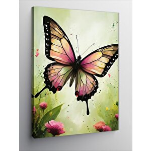 Kanvas Tablo Renkli Kelebek 50x70 cm