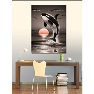 Kanvas Tablo Katil Balina 50x70 cm
