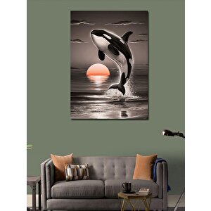 Kanvas Tablo Katil Balina 100x140 cm