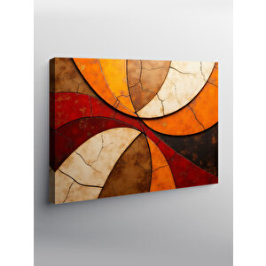 Kanvas Tablo Soyut Renkli Yuvarlak Desenler 100x140 cm